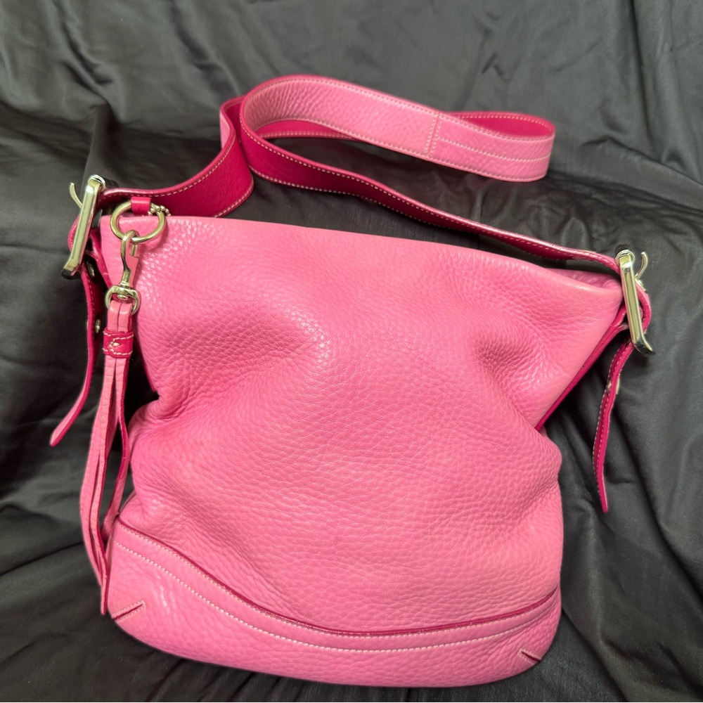 Coach Vintage Vibrant Pink Leather Shoulder Bag